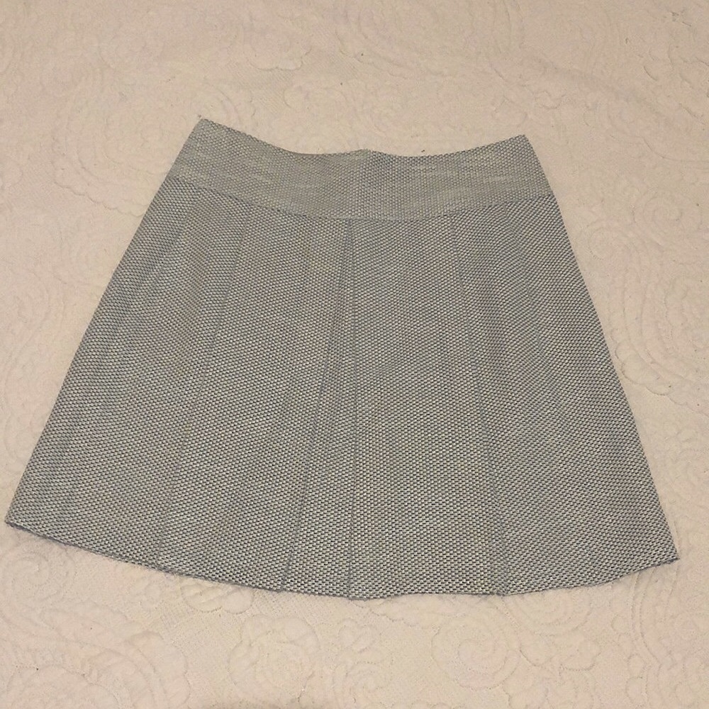 Nanette Lepore Light Blue & Gray Mini Skirt- Size 6